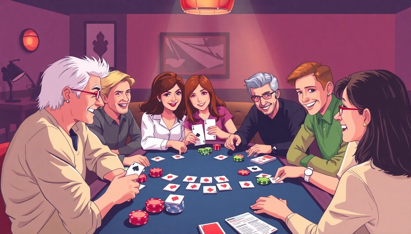 Engage with Rummy Wealth enthusiasts enjoying a lively card game and vibrant chips.