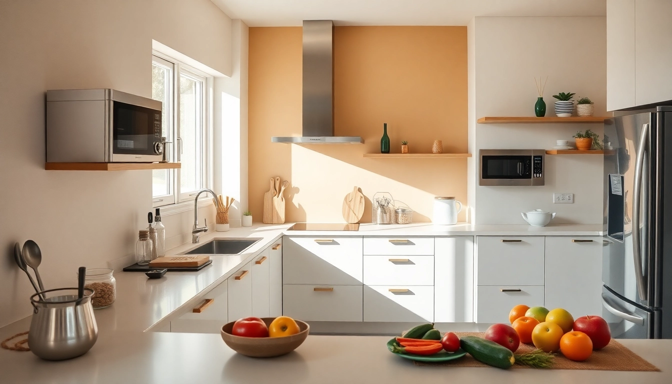 Explore affordable kitchen appliances in a stylish modern kitchen, featuring sleek stainless steel finishes.