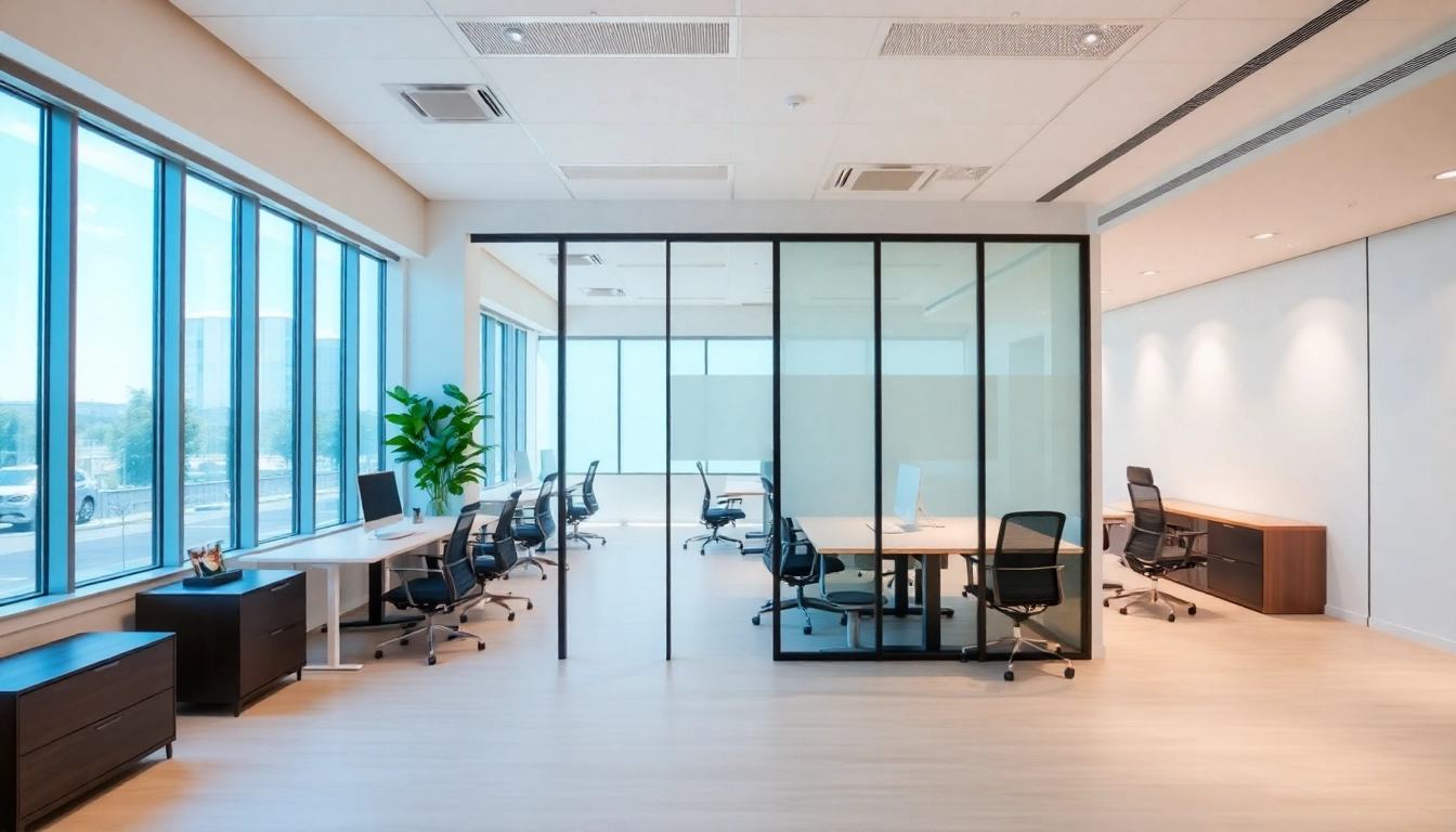 Enhance your space with a Folding Partition Wall that stylishly separates work areas.
