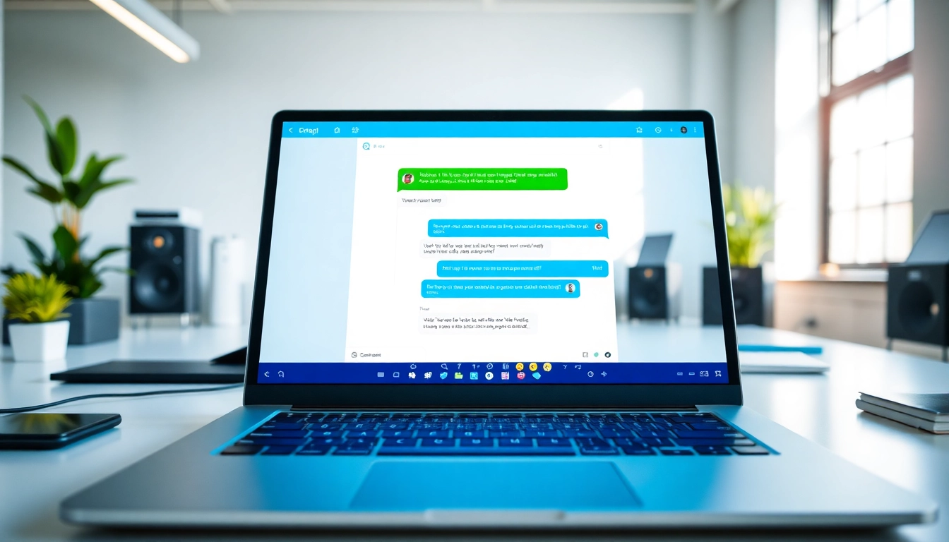 Engaging chatgpt bot for website in a sleek digital workspace, showcasing interactive features.