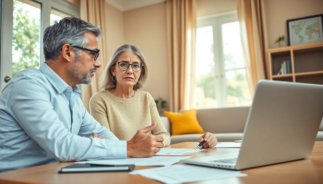 I want to sell my house urgently: Professional real estate agent assisting distressed homeowner in cozy office.