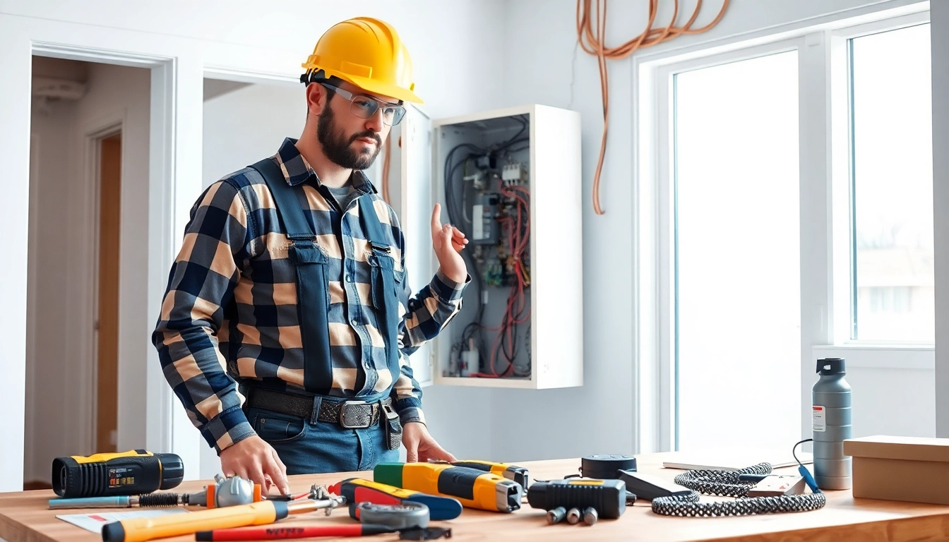 Providing quality Electrical Service with skilled electrician in a modern home environment.