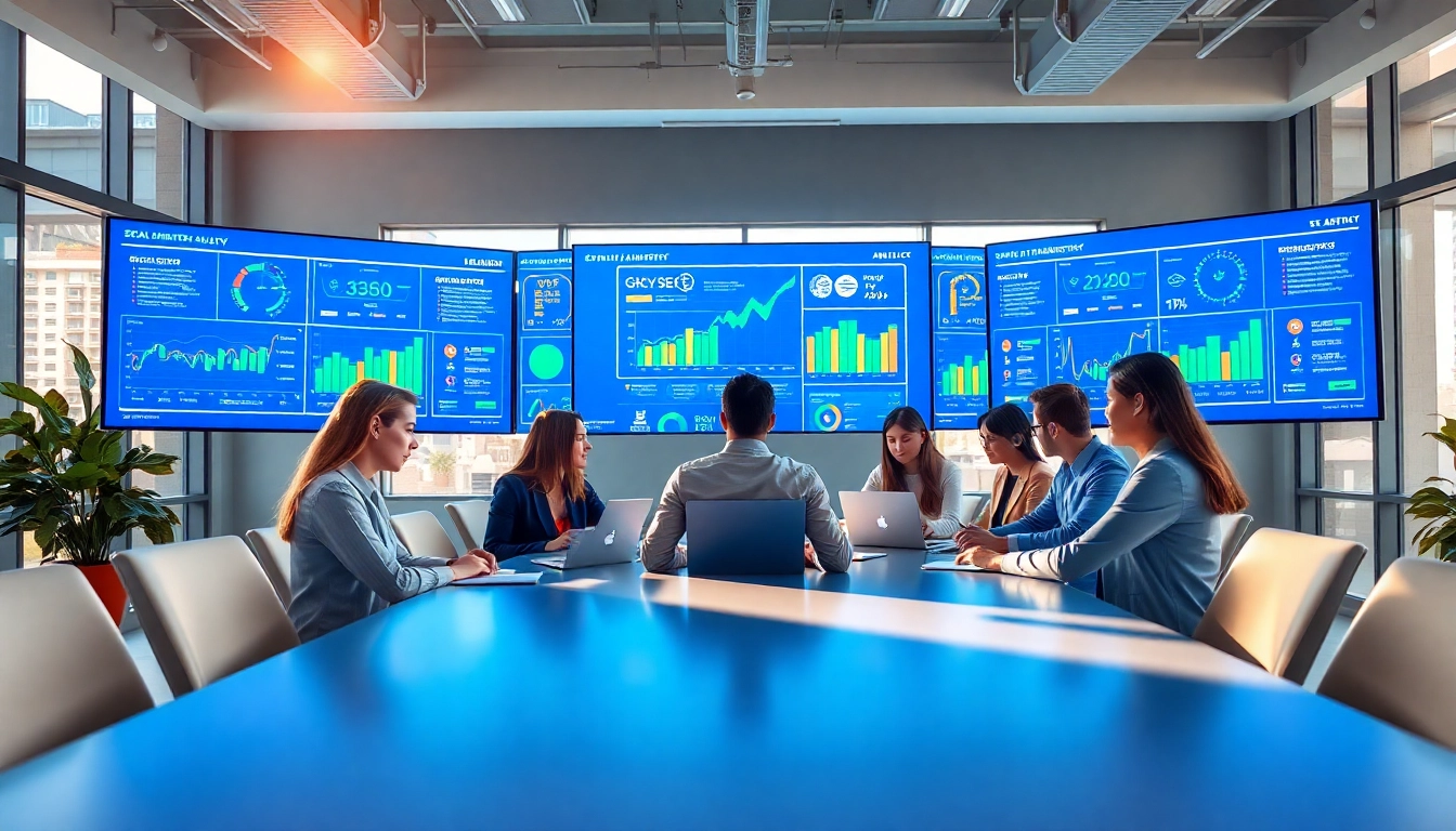 SEO Agency Dublin team brainstorming strategies in a modern office.