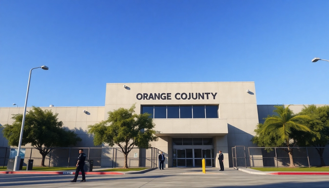 View of the Orange County Jail showing its secure environment and facilities.