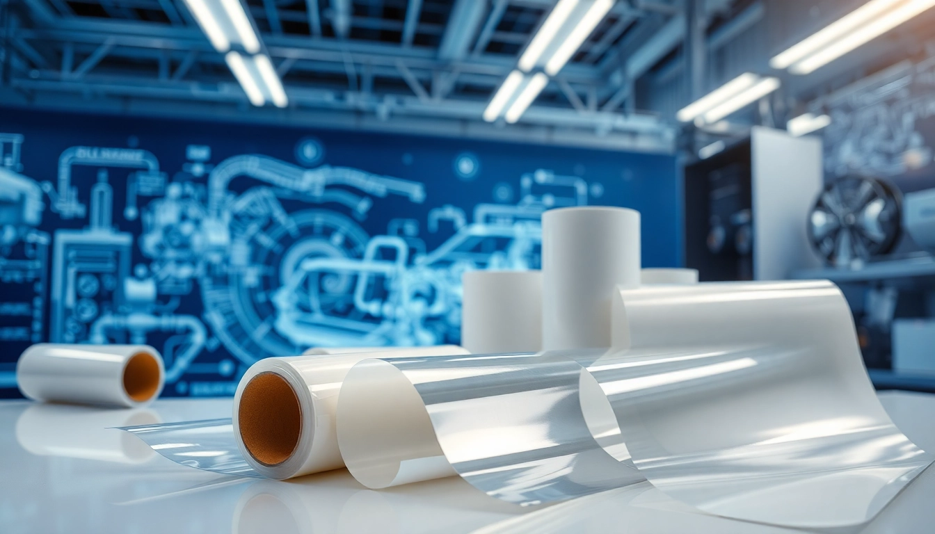 Showcasing precision-cast adhesive films on https://www.makobond.com/adhesives-films in a modern lab setting.