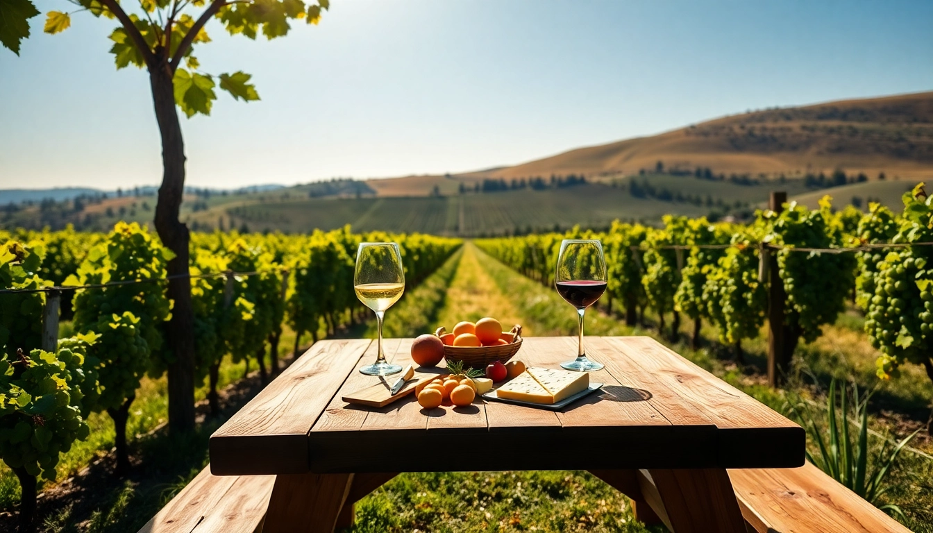 Savoring exquisite wine at a winery sacramento amidst lush green vineyards and inviting picnic settings.