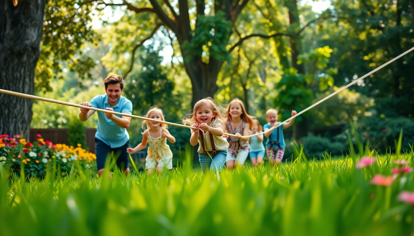 Children enjoying a ZIP WIRE KIT while zipping through a beautiful backyard landscape.