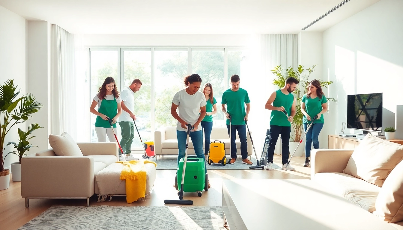 Get professional move in deep cleaning services Dubai, showcasing a team transforming a modern apartment environment.