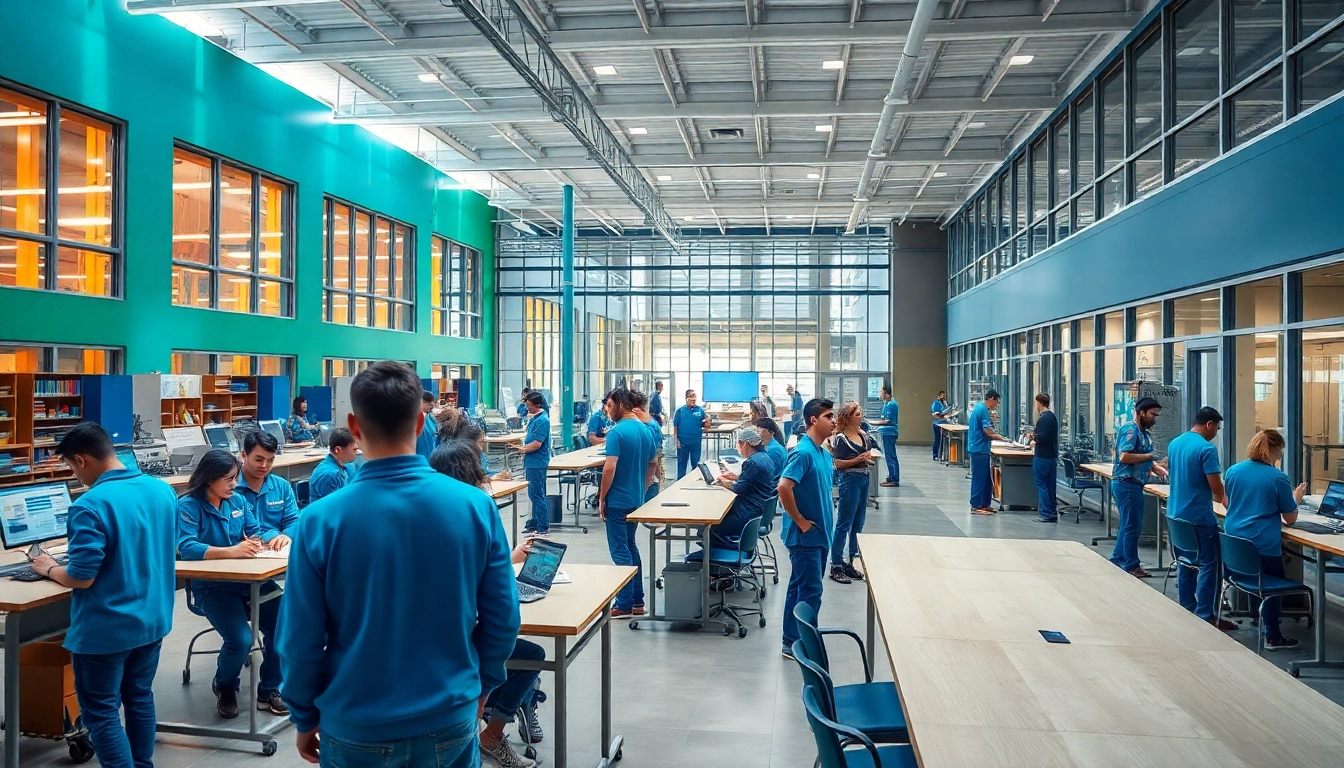Empower your career through trade school Tennessee, showcasing students engaged in practical training.