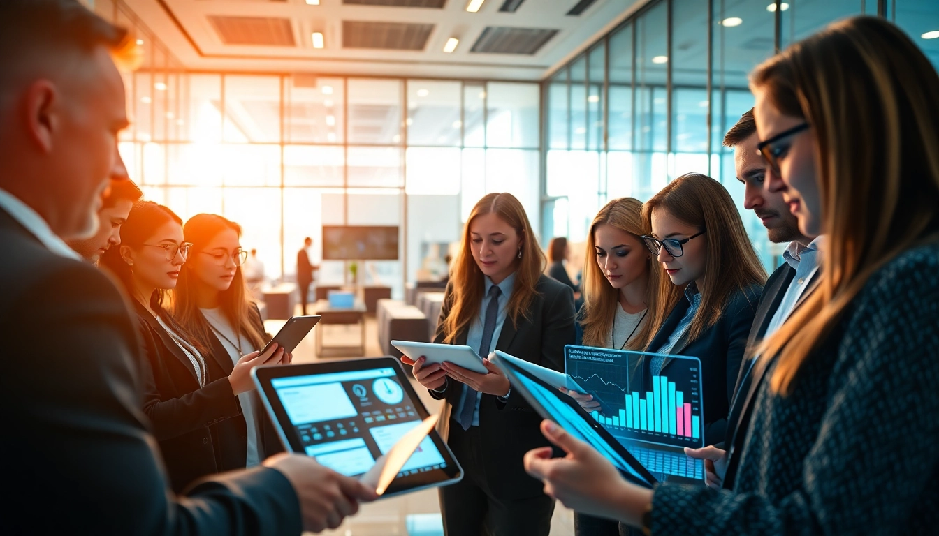 Analyze AI detection results with diverse professionals in a modern office environment.