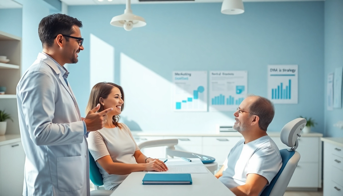 Engaging consultation on Dental PPC strategies in a professional dental office setting.