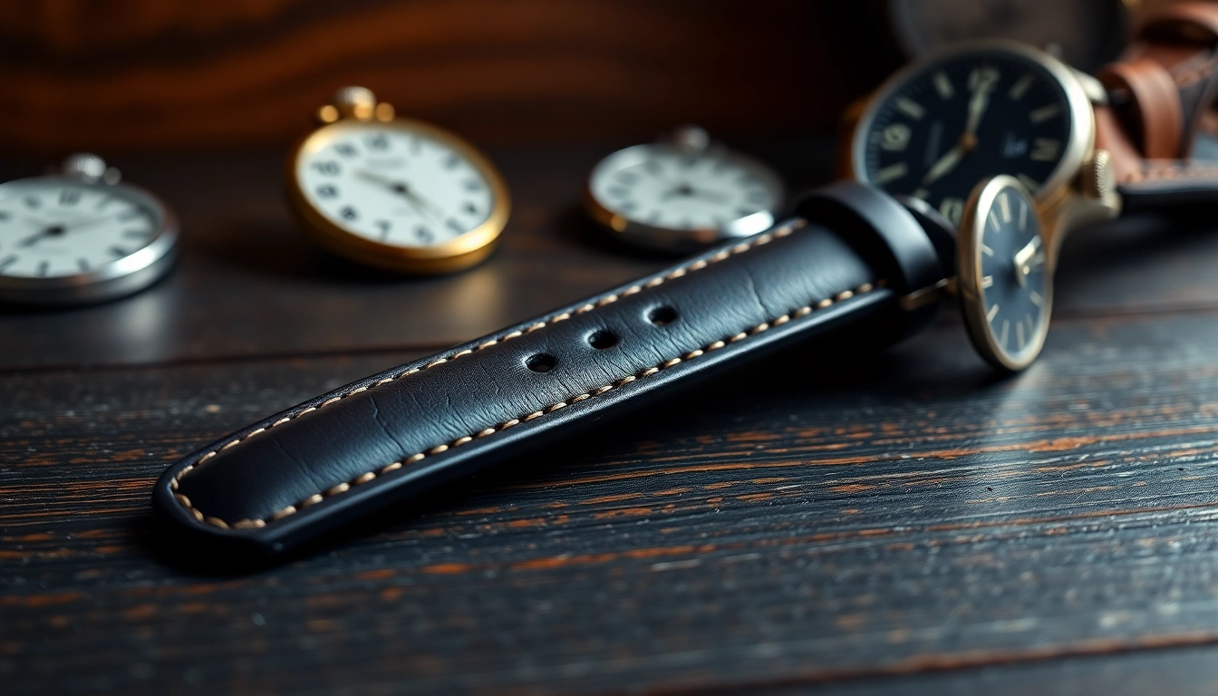 Elevate your style with a premium 22mm watch strap featuring exquisite stitching and leather texture.