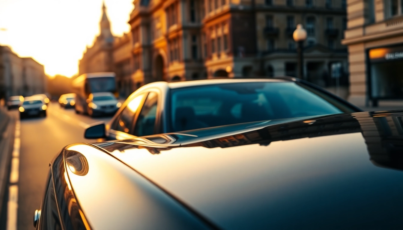 Experience premium chauffeur service london from a luxury car amidst London's iconic landmarks.