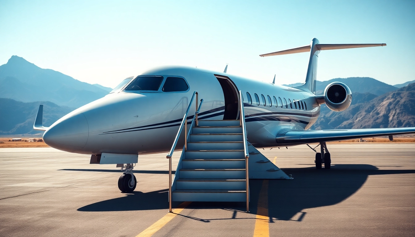Experience the Jetsetter Charter Jet Service with a sleek private jet ready for luxury travel.