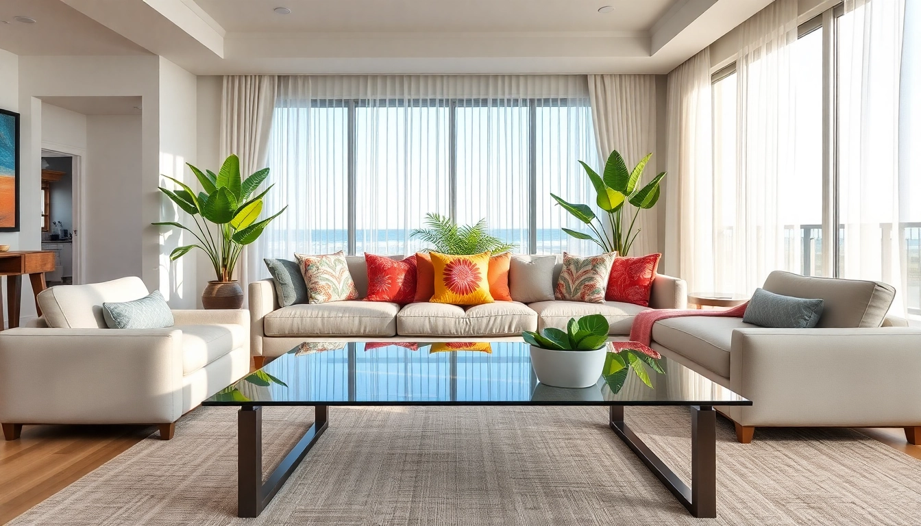 Revamp your space with Boca Raton Interior design showcasing a stylish living room.