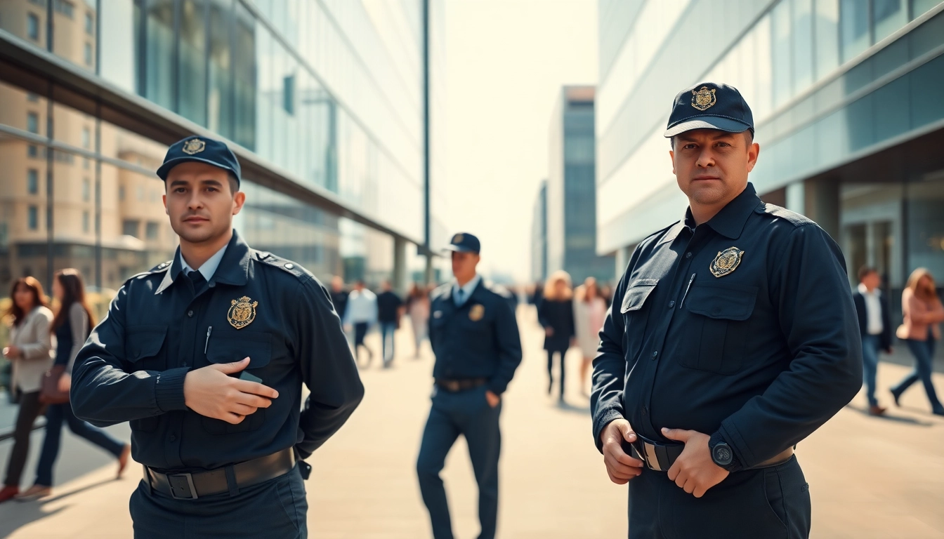 Security Guards Liverpool providing a protective presence in a busy urban environment.