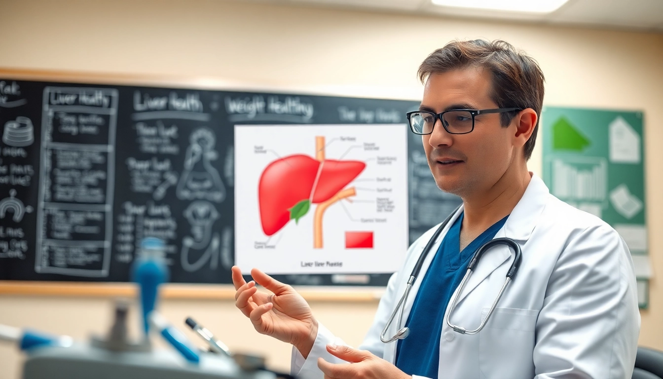 Exploring how does liver health affect weight loss through a detailed liver diagram examination.