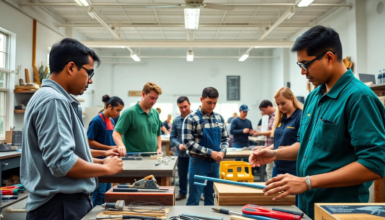 Students learning in a Trade School In Tennessee, focused on hands-on vocational training.