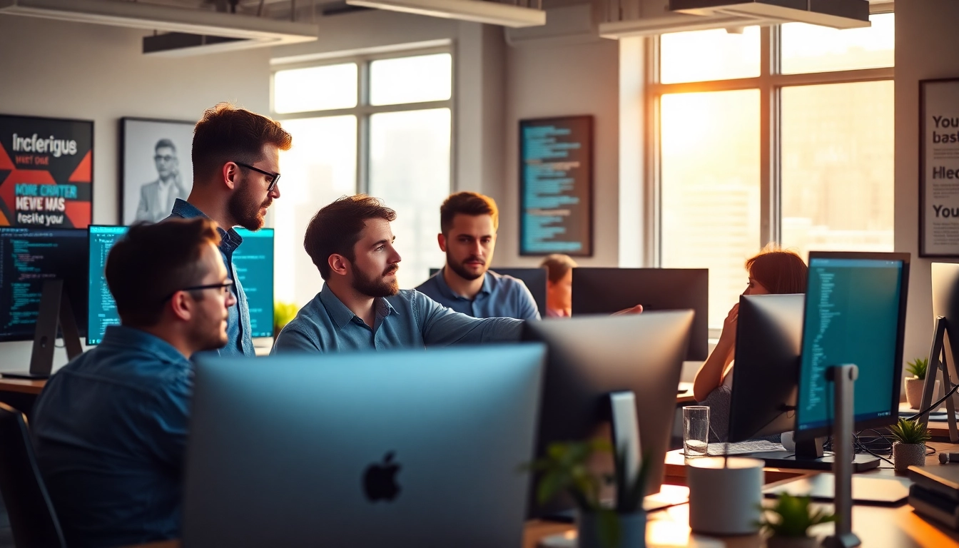 Boost your business with expert wordpress agencies collaborating in a dynamic workspace.